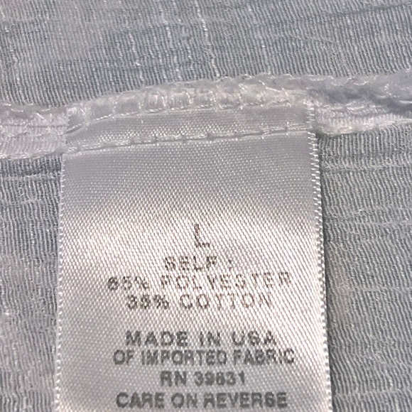 Democracy White Boxy 3/4 Sleeve Button Down Shirt - Picture 4 of 6